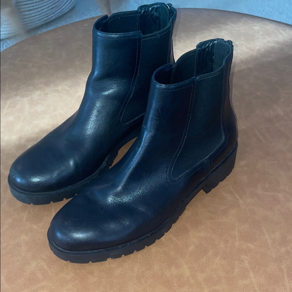 Cole Haan Black Leather Ankle Booties